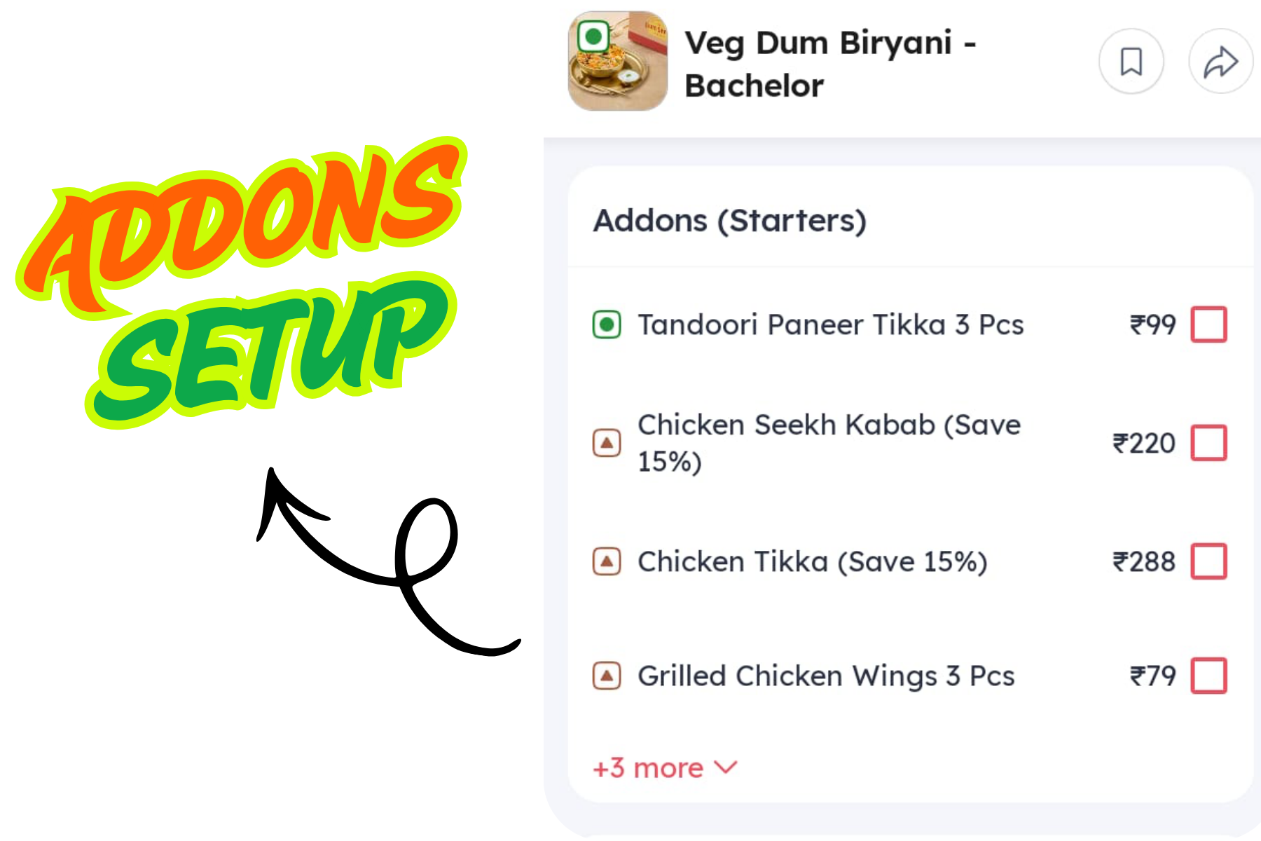 Categories & Add-ons Setup